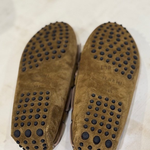 Women's Olive Moccasins with Tassels - Picture 6 of 8